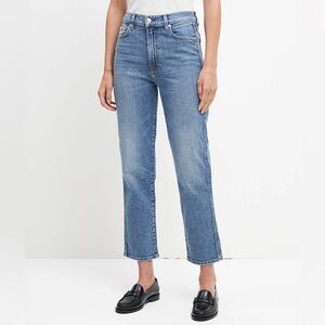7 for all Mankind Women’s size 26 Luxe Vintage High Waist Crop Straight Jeans